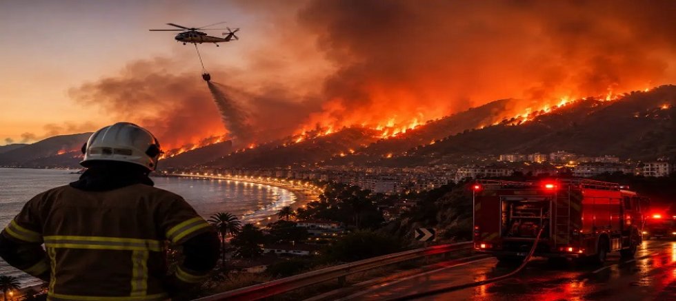 Antalya'da 33 yangından, 32'si kontrol altında