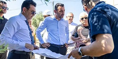 Çiçek, doğalgaz çalışmalarını yerinde inceledi