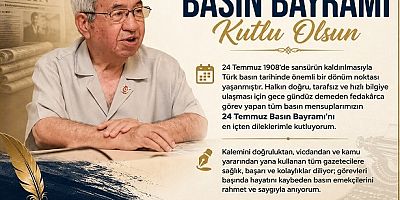 KARAMAN’IN DUAYEN BASIN EMEKÇİSİ MUSTAFA KOÇAK’TAN BASIN BAYRAMI KUTLAMASI