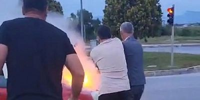 Manavgat Eski BBP İlçe Başkanının Seyir Halindeki Aracı Alevlere Teslim Oldu
